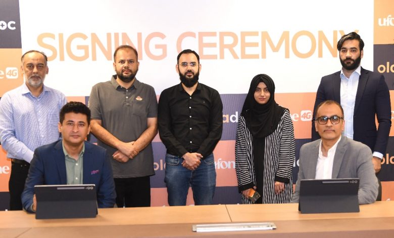 Ufone 4G, oladoc partner to bring affordable and accessible healthcare to millions of users Atta Ur Rahman Mir, VP Marketing, PTCL Group and Abid Zubairi, CEO oladoc signed the partnership agreement.
